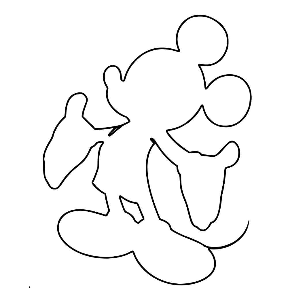 molde mickey com roupa