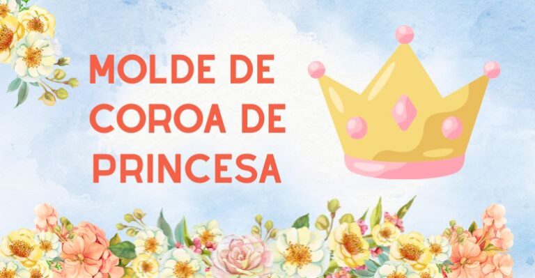 coroa de princesa molde
