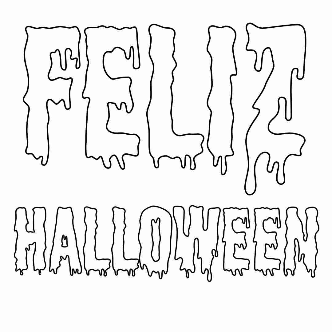 nome halloween imprimir