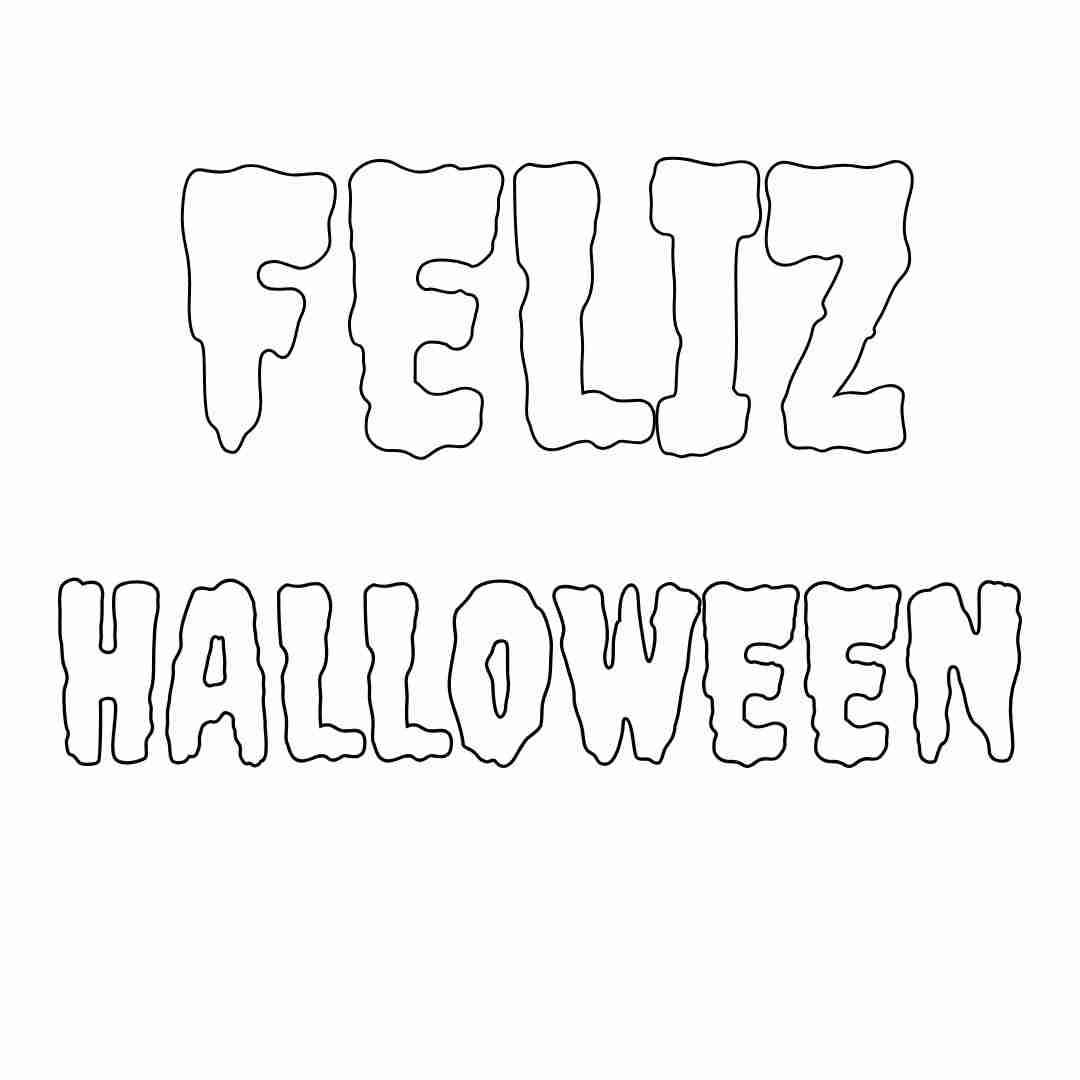 molde letras halloween