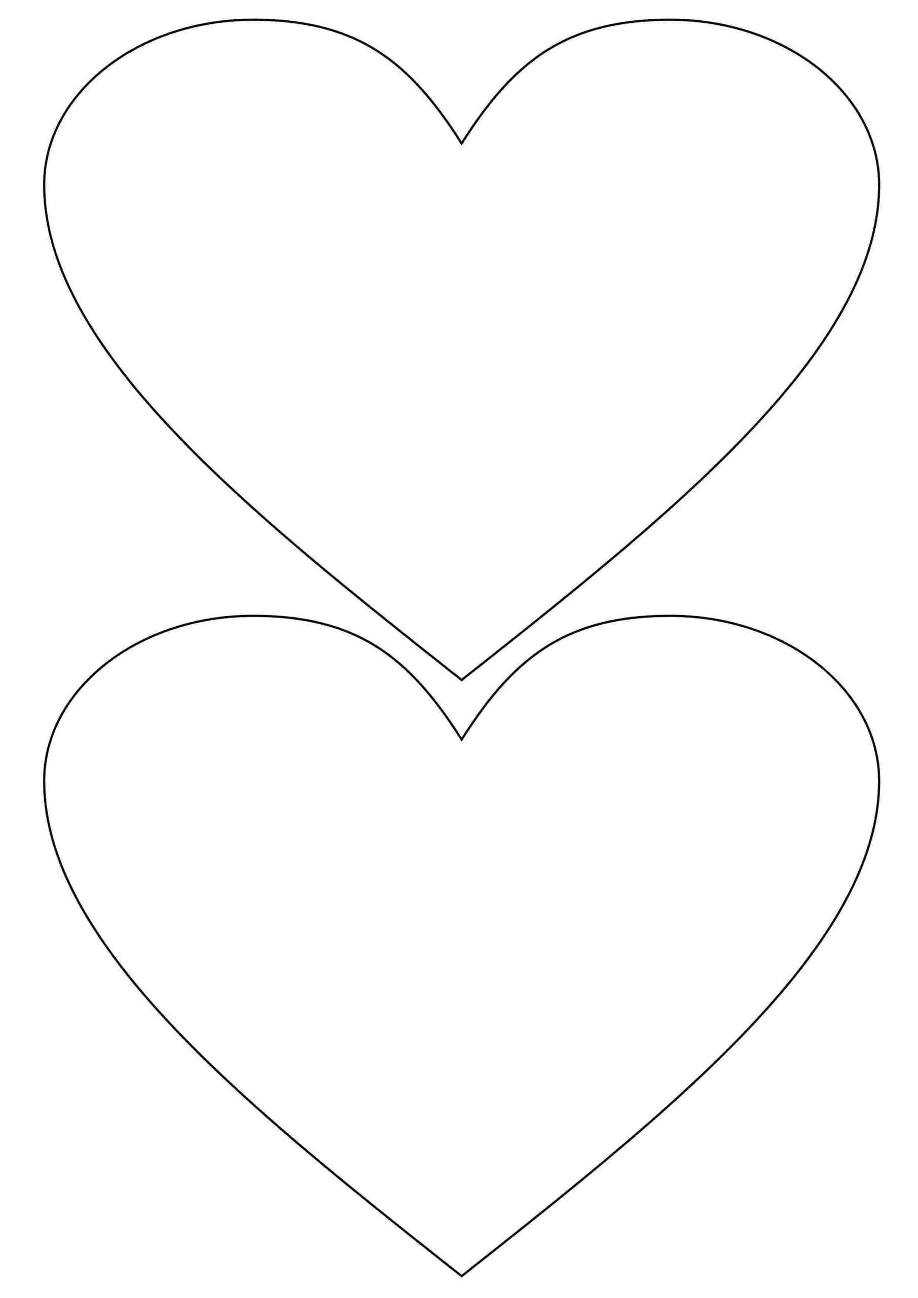 molde coração grande eva imprimir