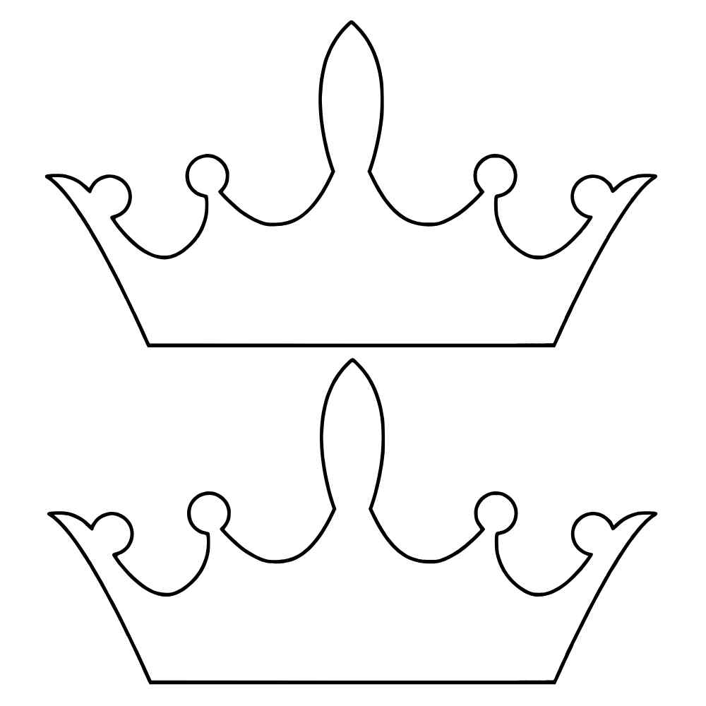 molde coroa princesa para imprimir