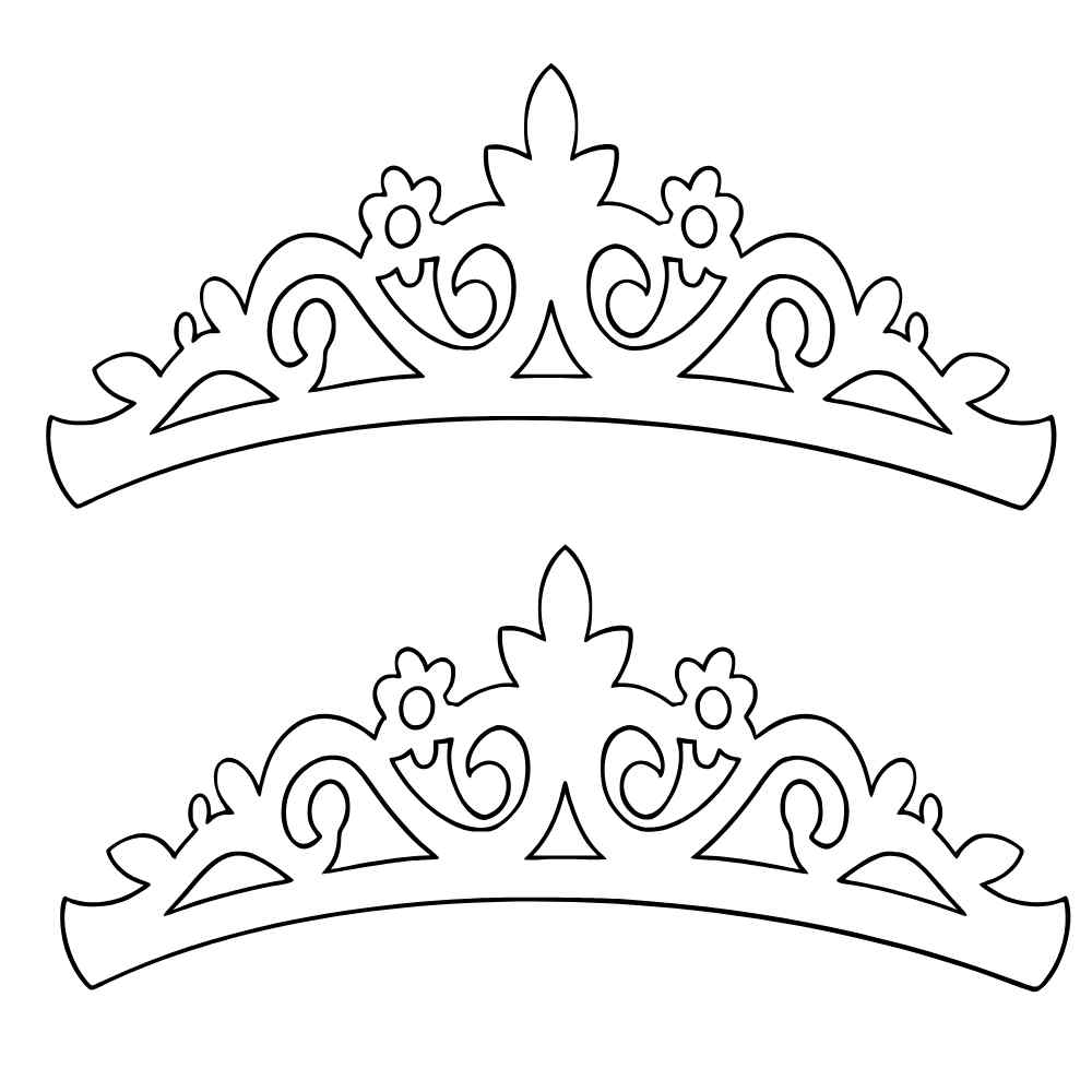 molde coroa princesa elegante