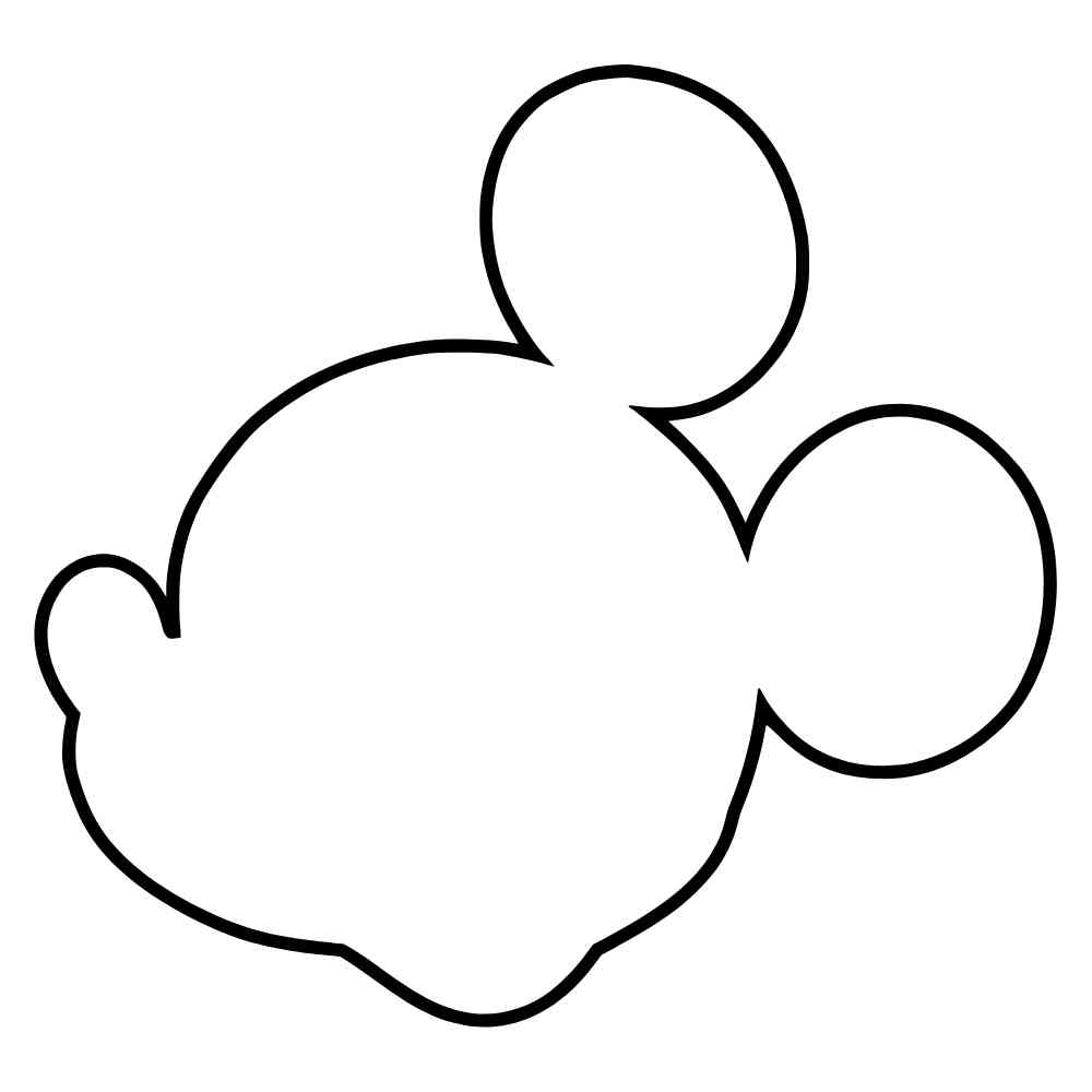molde rosto mickey