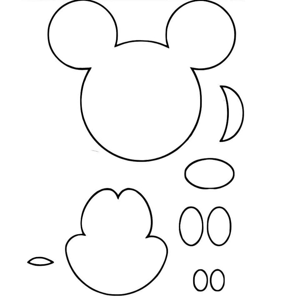 molde mickey para imprimir