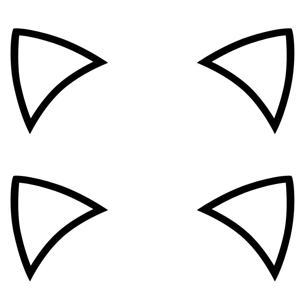 molde orelha de gato