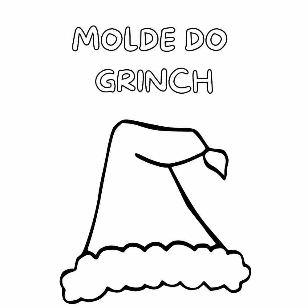 molde gorro grinch