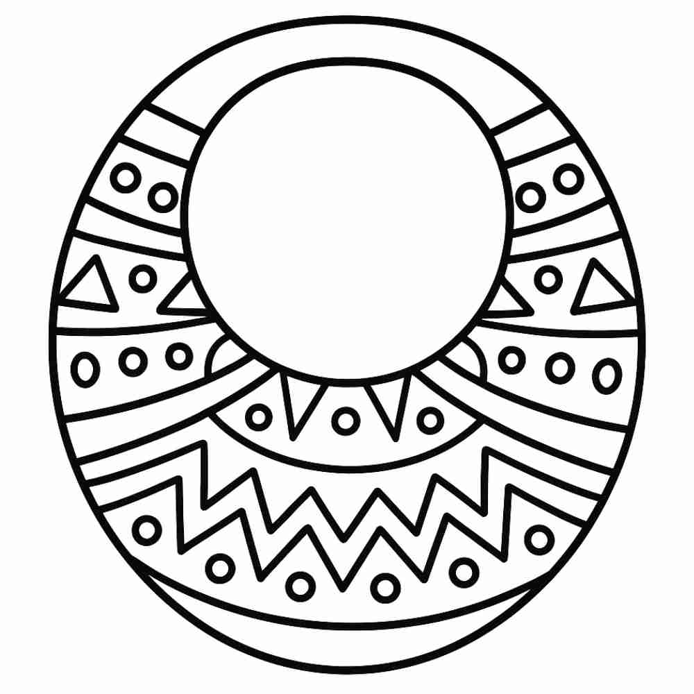 colar africano para colorir e imprimir