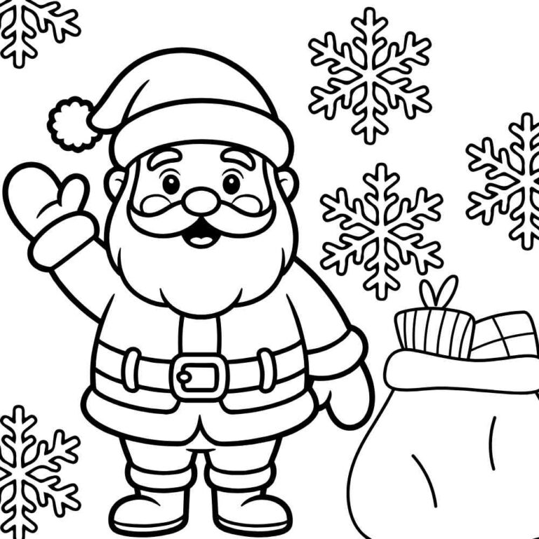 10 Desenhos de Natal para Colorir Lindos e Fáceis - Artesanato Passo a ...