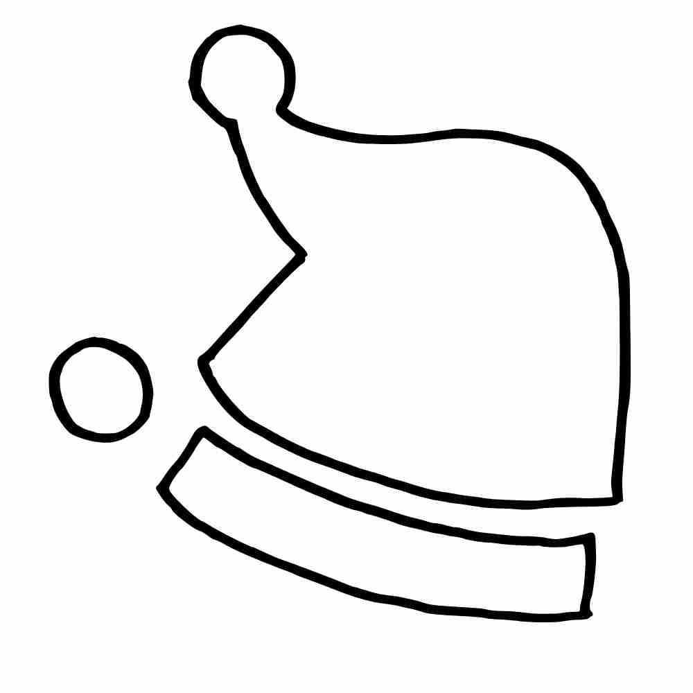 molde gorro papai noel eva