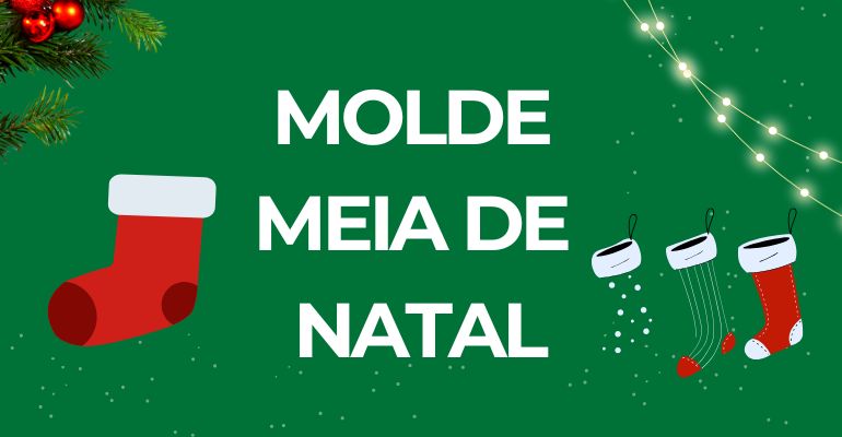 molde meia de natal eva