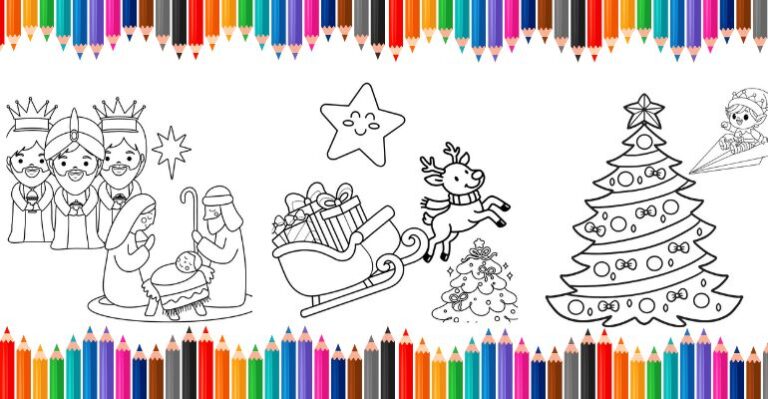 desenhos de natal para colorir