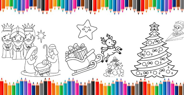 desenhos de natal para colorir