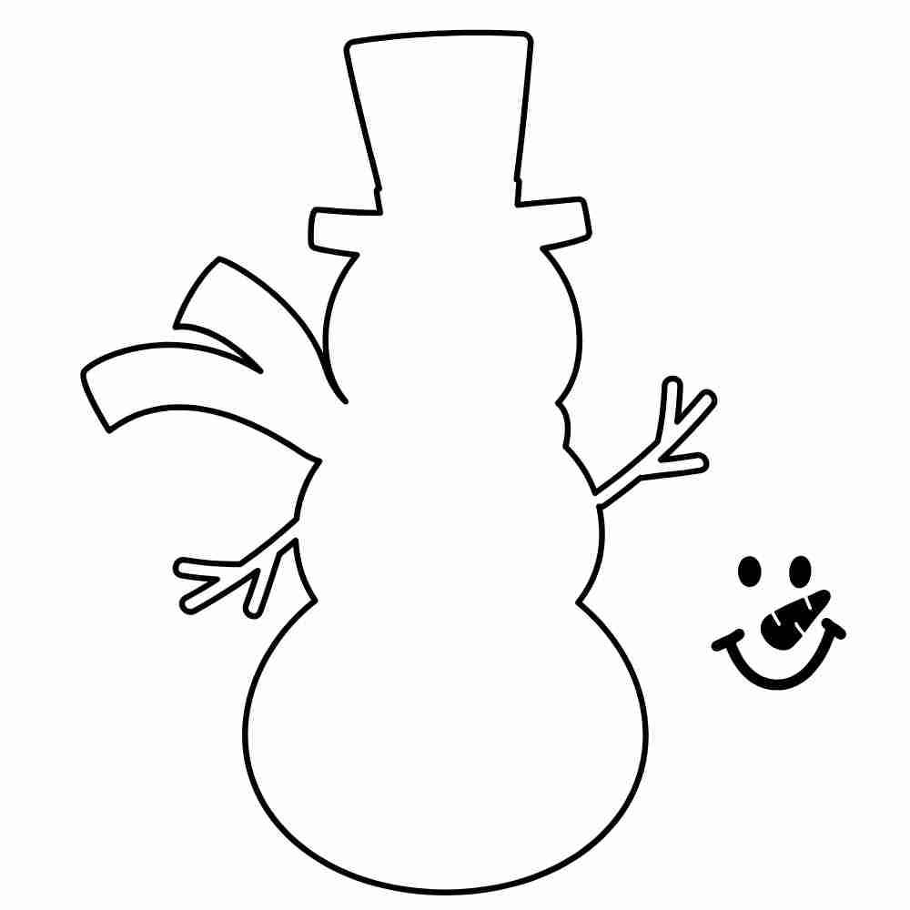 boneco de neve em feltro