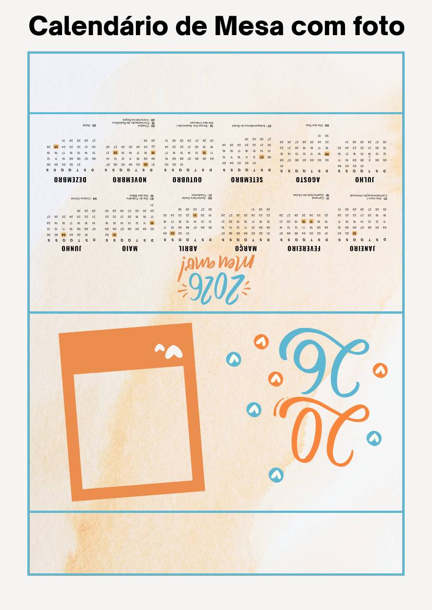 molde calendario imprimir