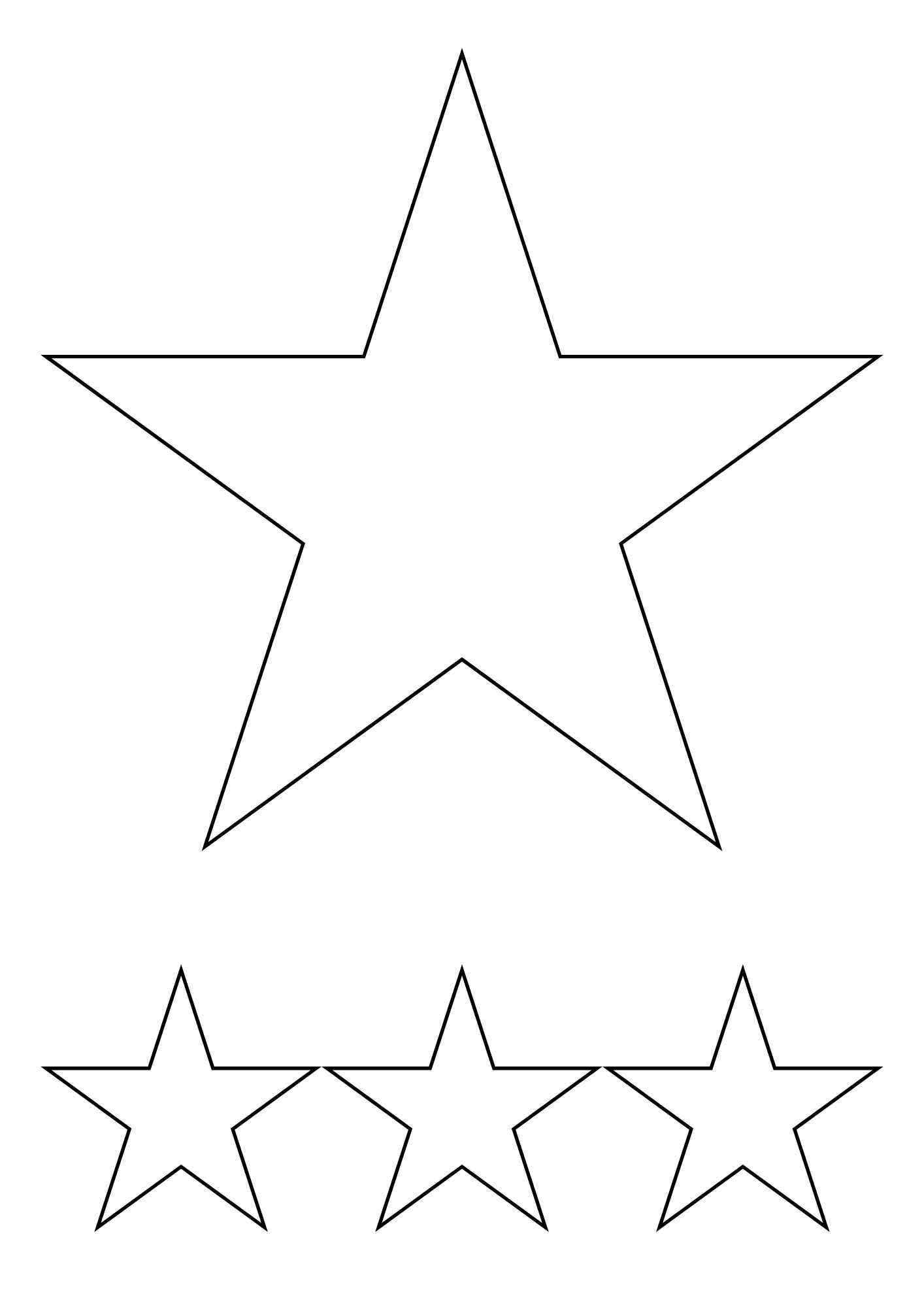 molde estrela grande a4