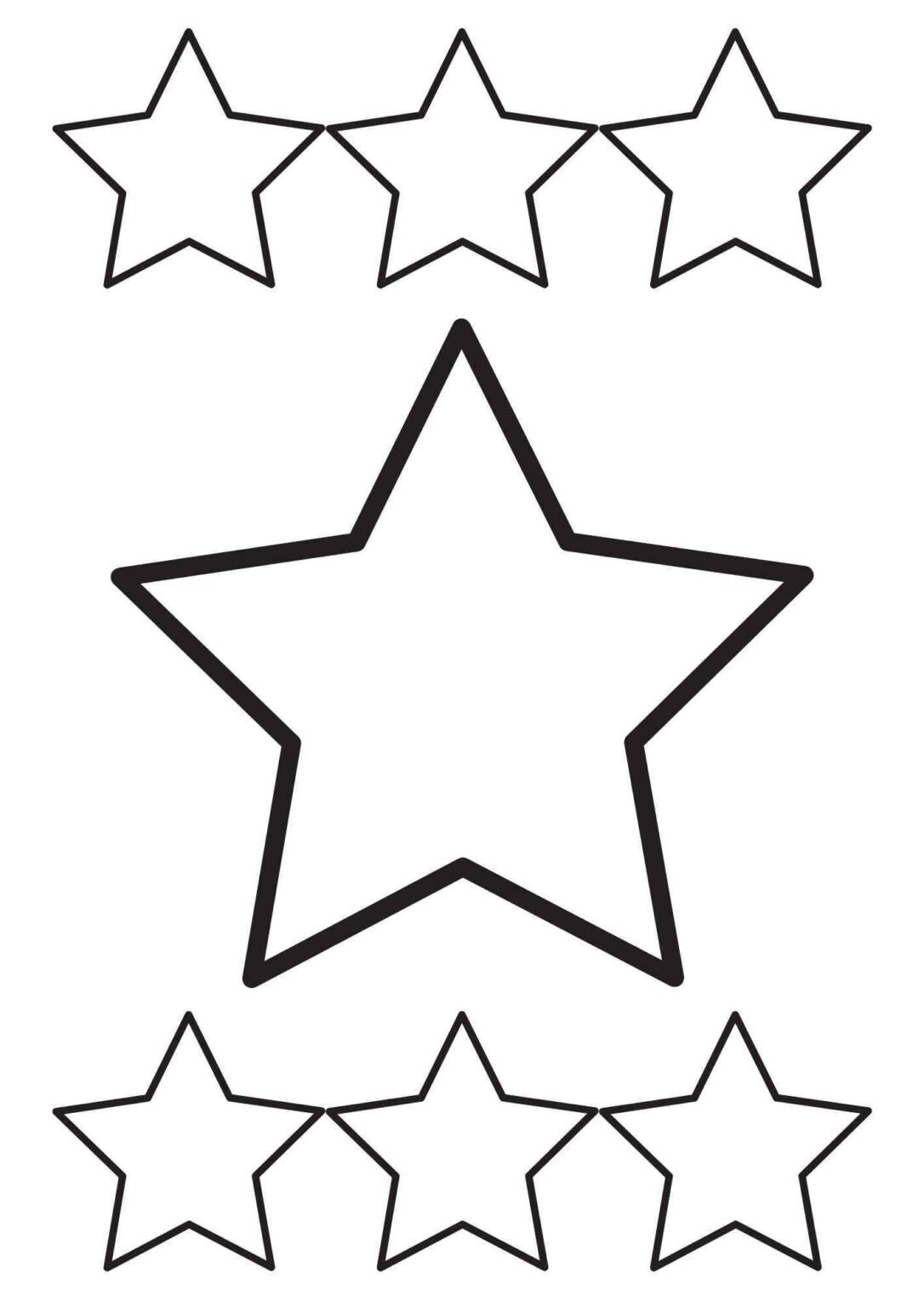Molde de estrela para imprimir folha A4 - Artesanato Passo a Passo!