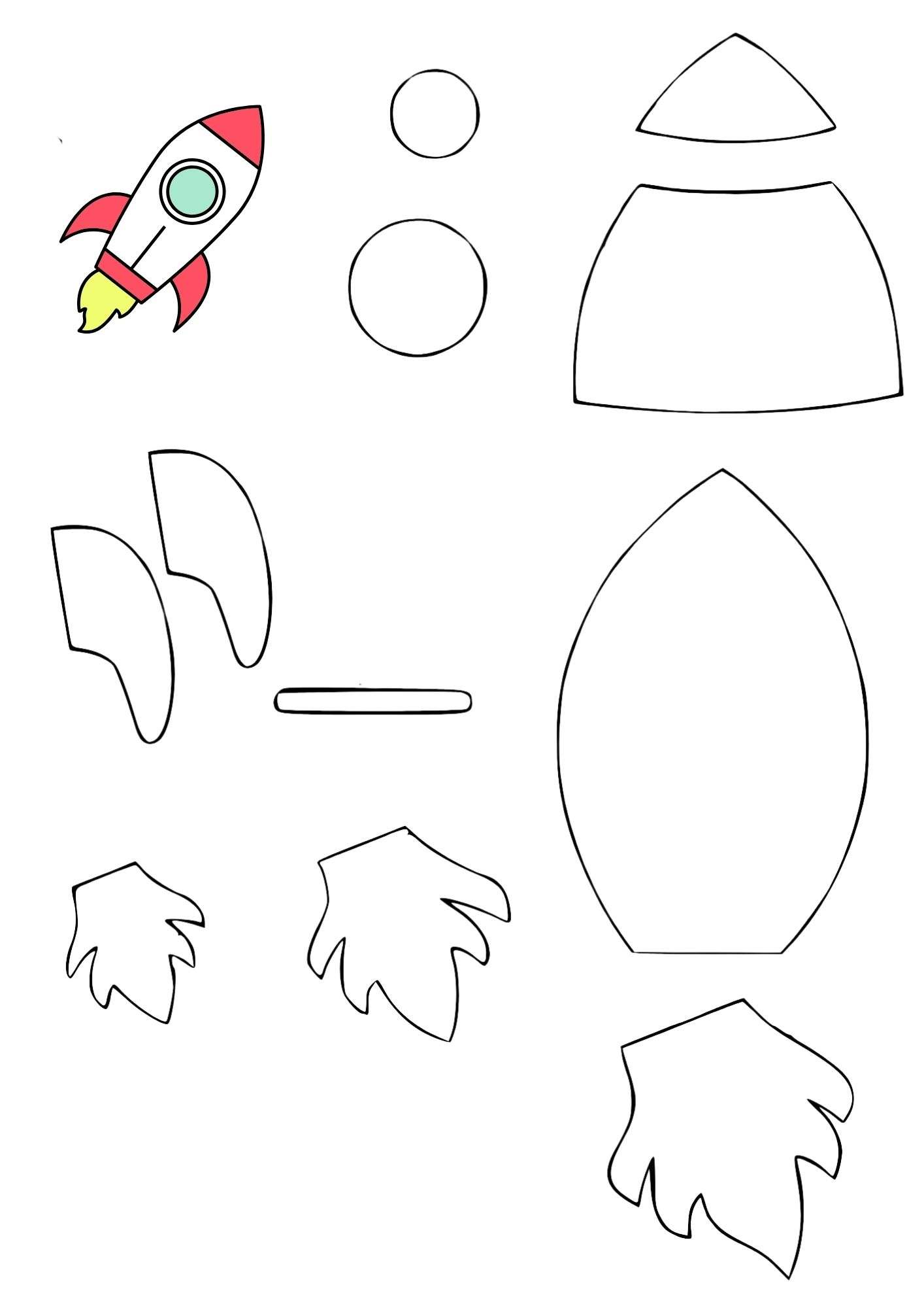 molde de foguete eva