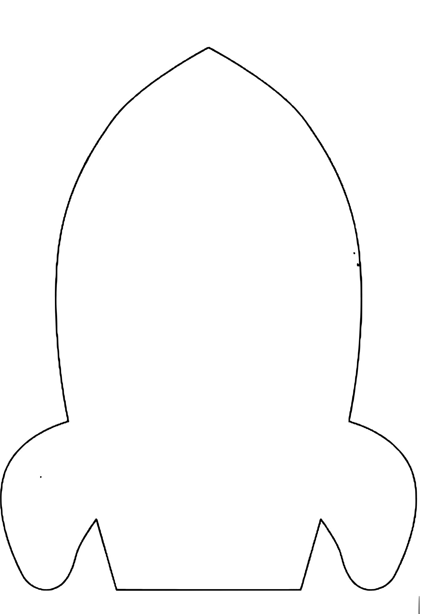 molde de foguete grande