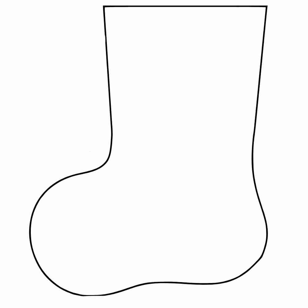 molde meia de natal para imprimir