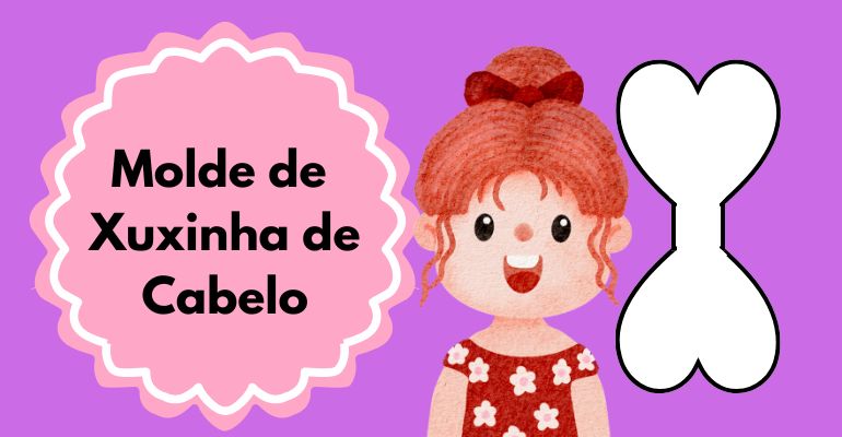 molde de tag xuxinha cabelo