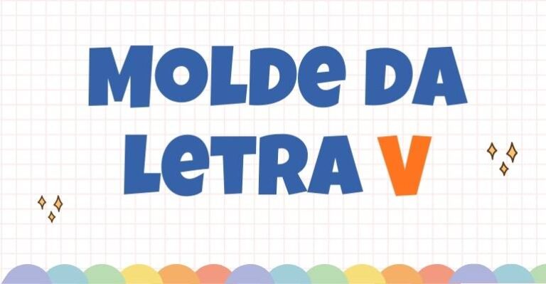 molde letra v