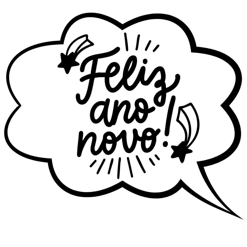 plaquinha feliz ano novo para imprimir