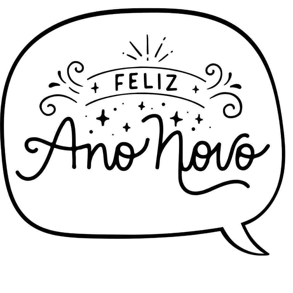 placa feliz ano novo para imprimir