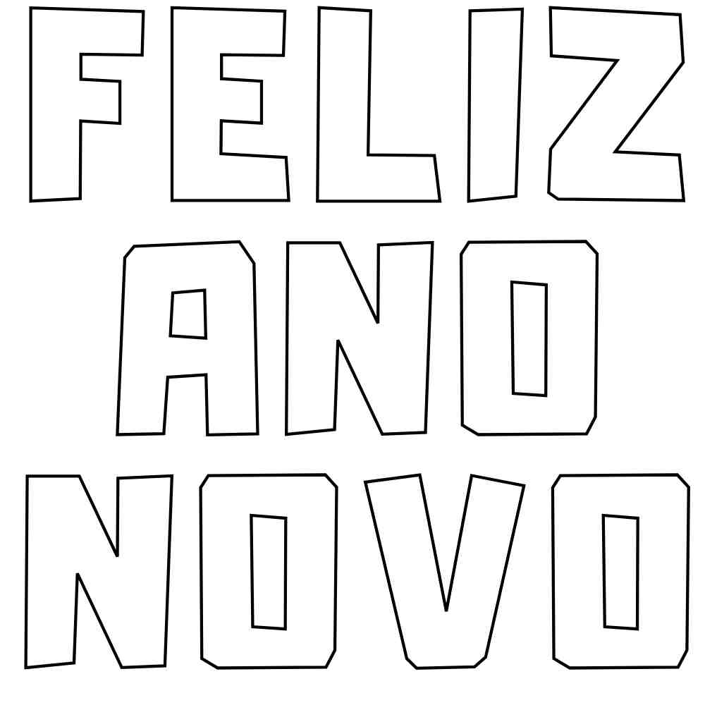 frase feliz ano novo para imprimir