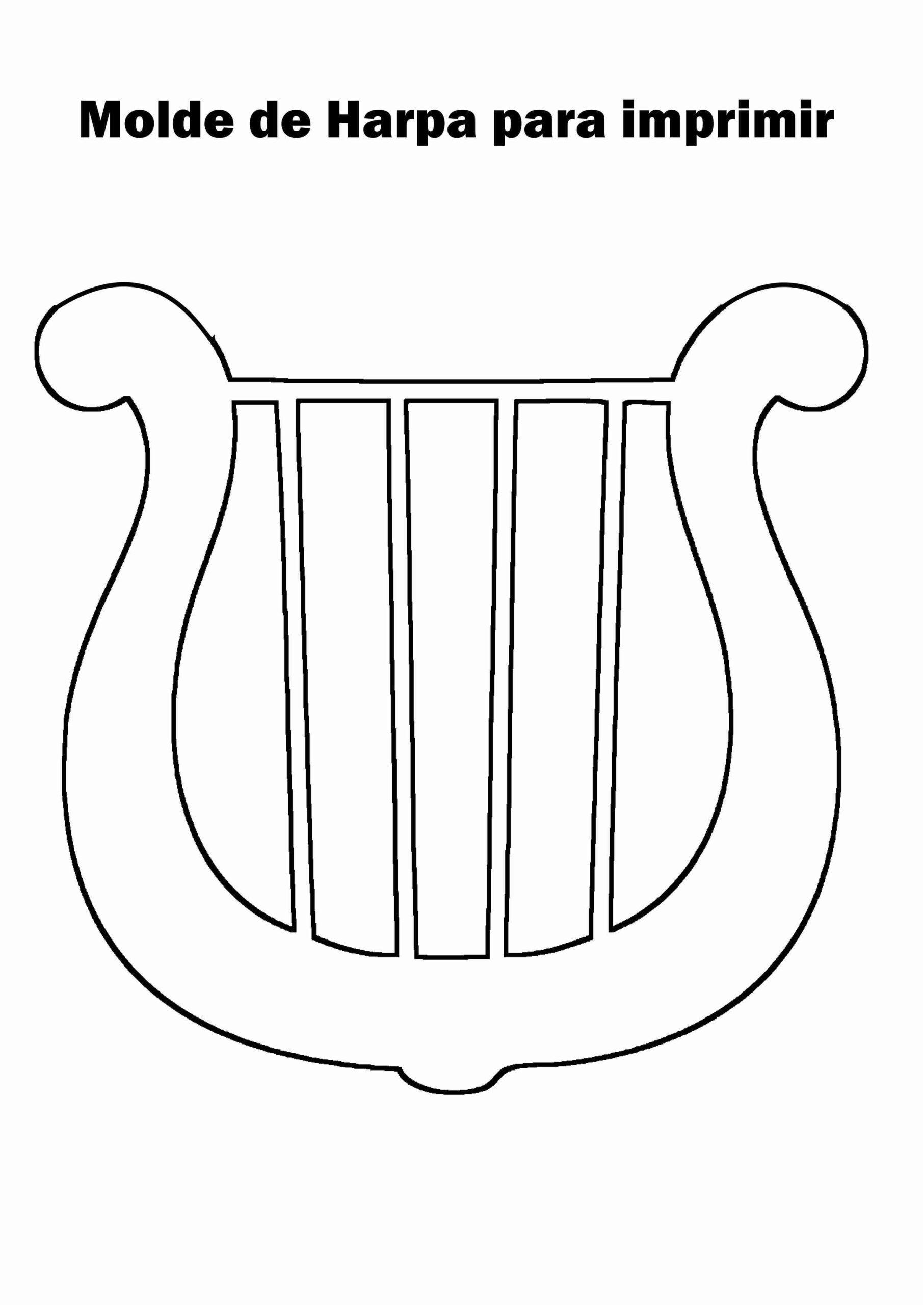 molde de harpa grande