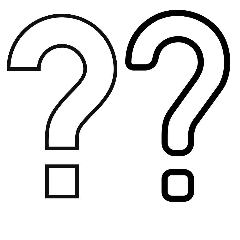 molde de interrogação para imprimir