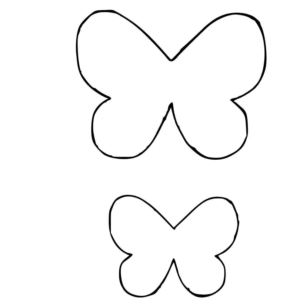 molde de mariposa para imprimir
