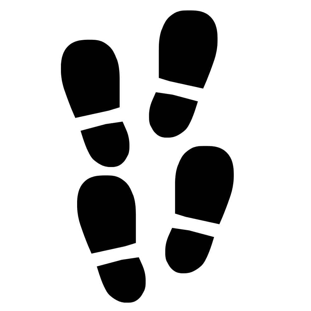 Pegadas de Papai Noel para imprimir 