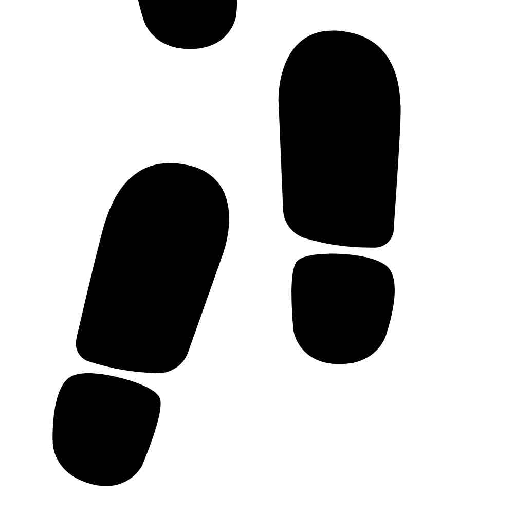 Pegadas de Papai Noel grande