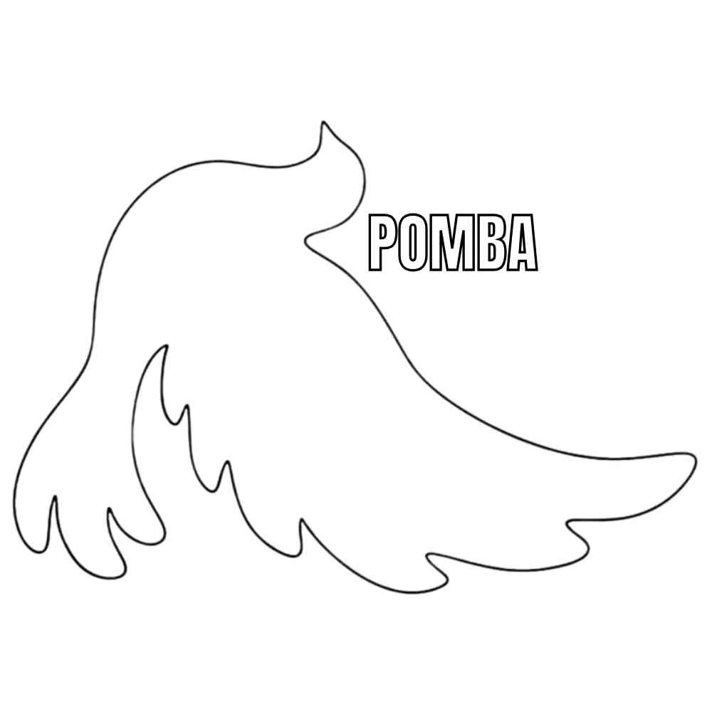 molde de pomba em feltro