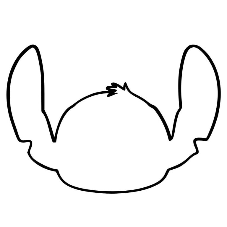 Molde do Stitch para imprimir - Artesanato Passo a Passo!