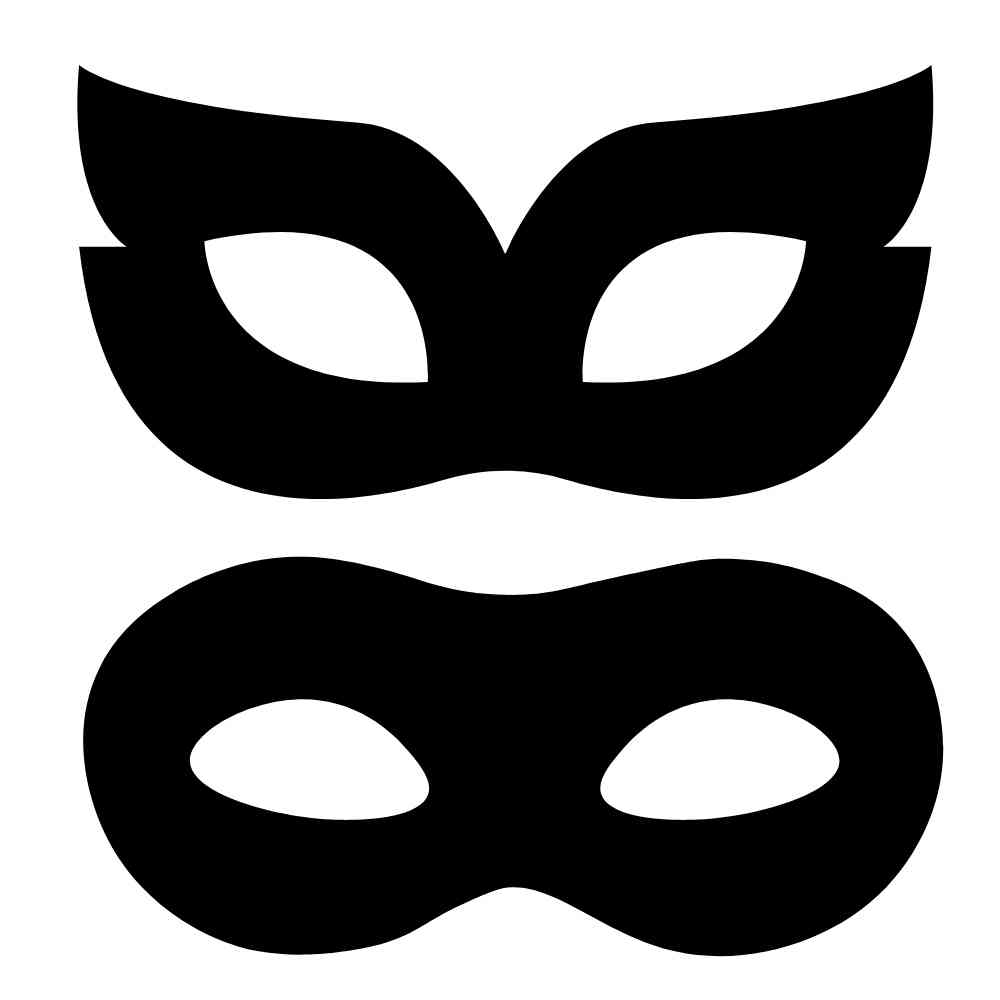 mascaras de carnaval  para imprimir