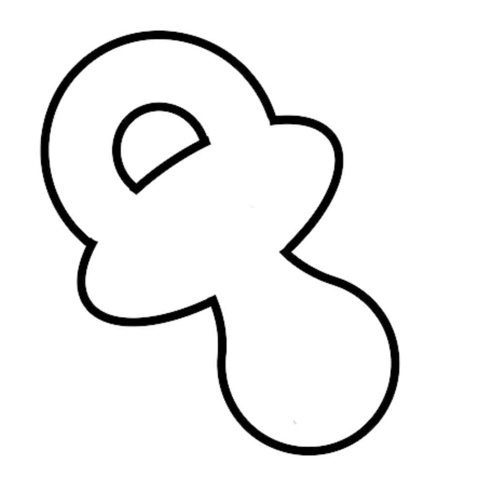 molde de chupeta para imprimir