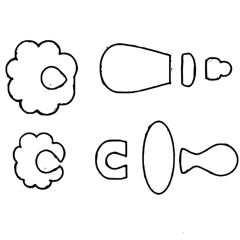 molde de chupeta em eva para imprimir