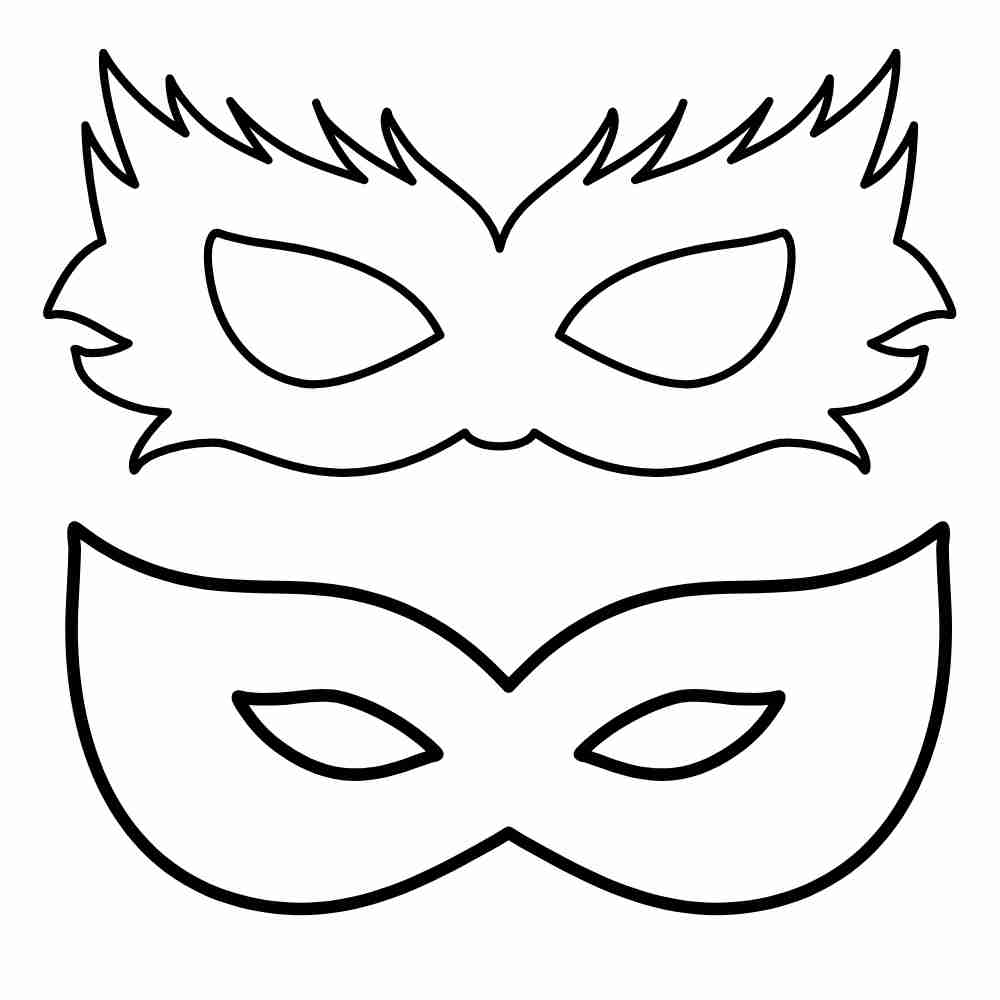 molde mascara carnaval eva imprimir