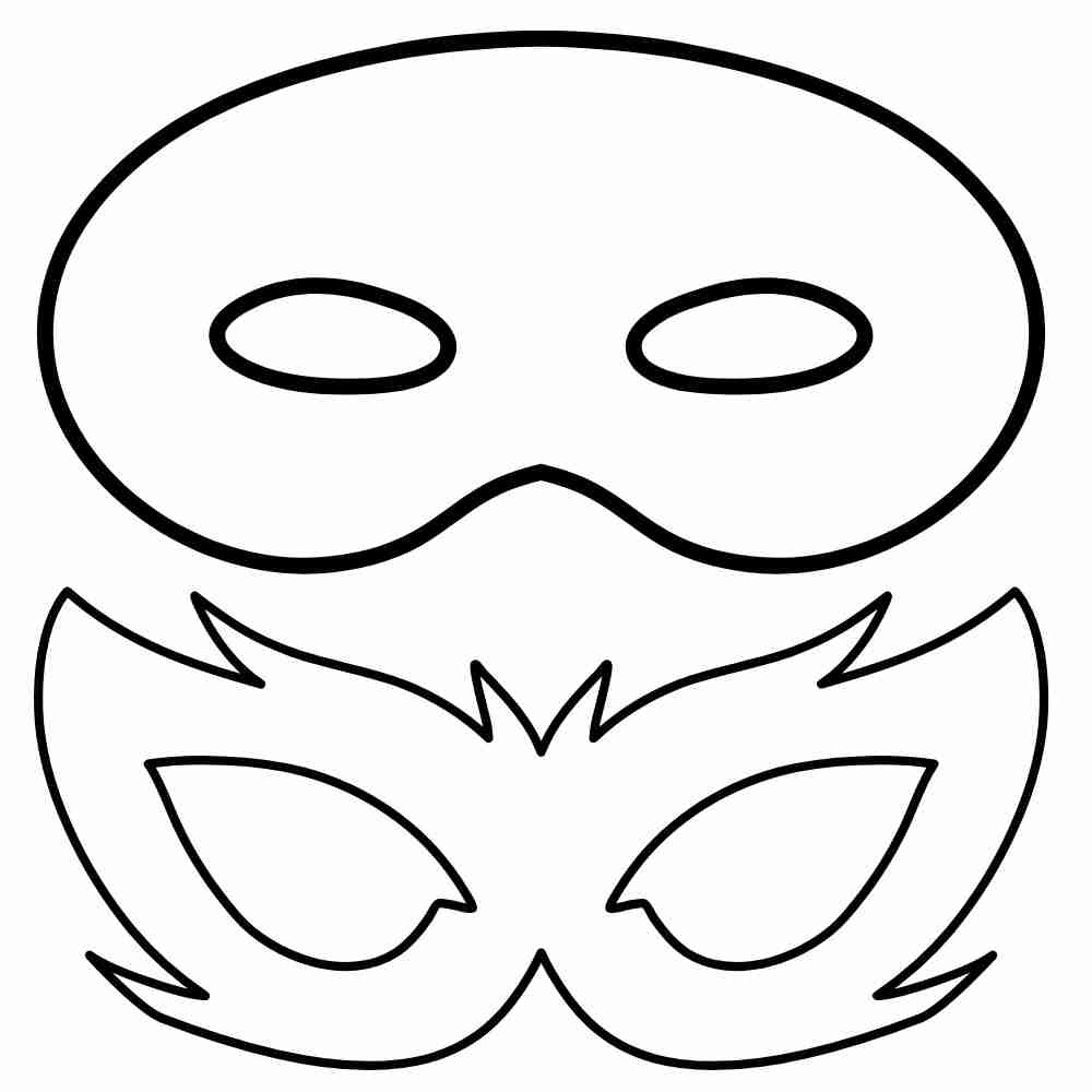 molde mascara carnaval em eva