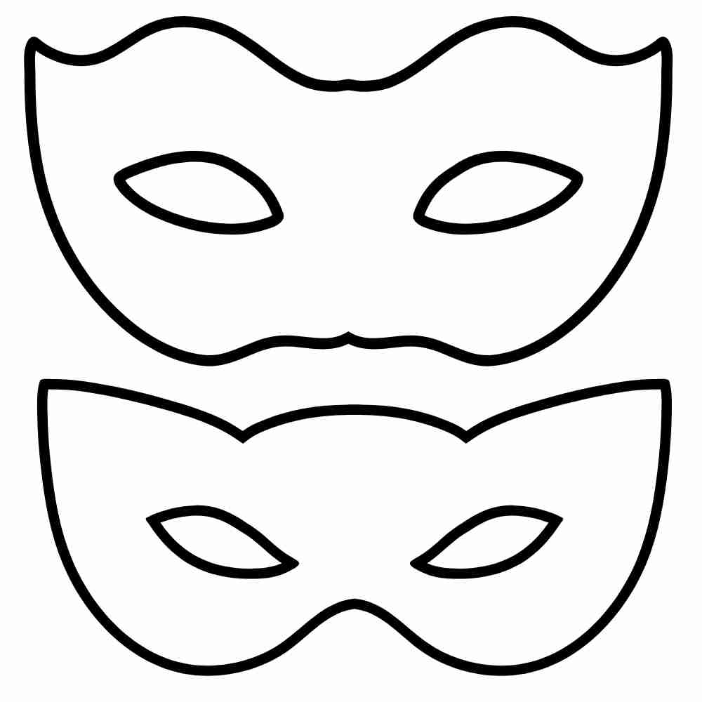 molde para mascara carnaval eva 