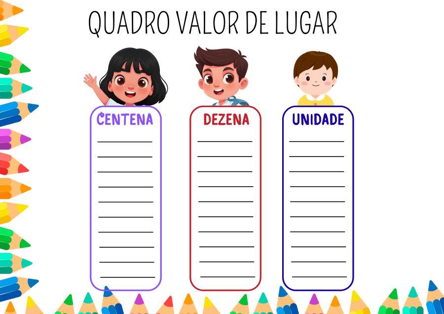 quadro valor de lugar para imprimir grande