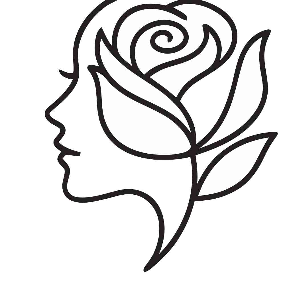 molde dia da mulher com rosa