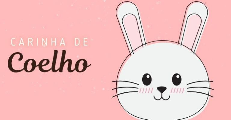molde carinha de coelho
