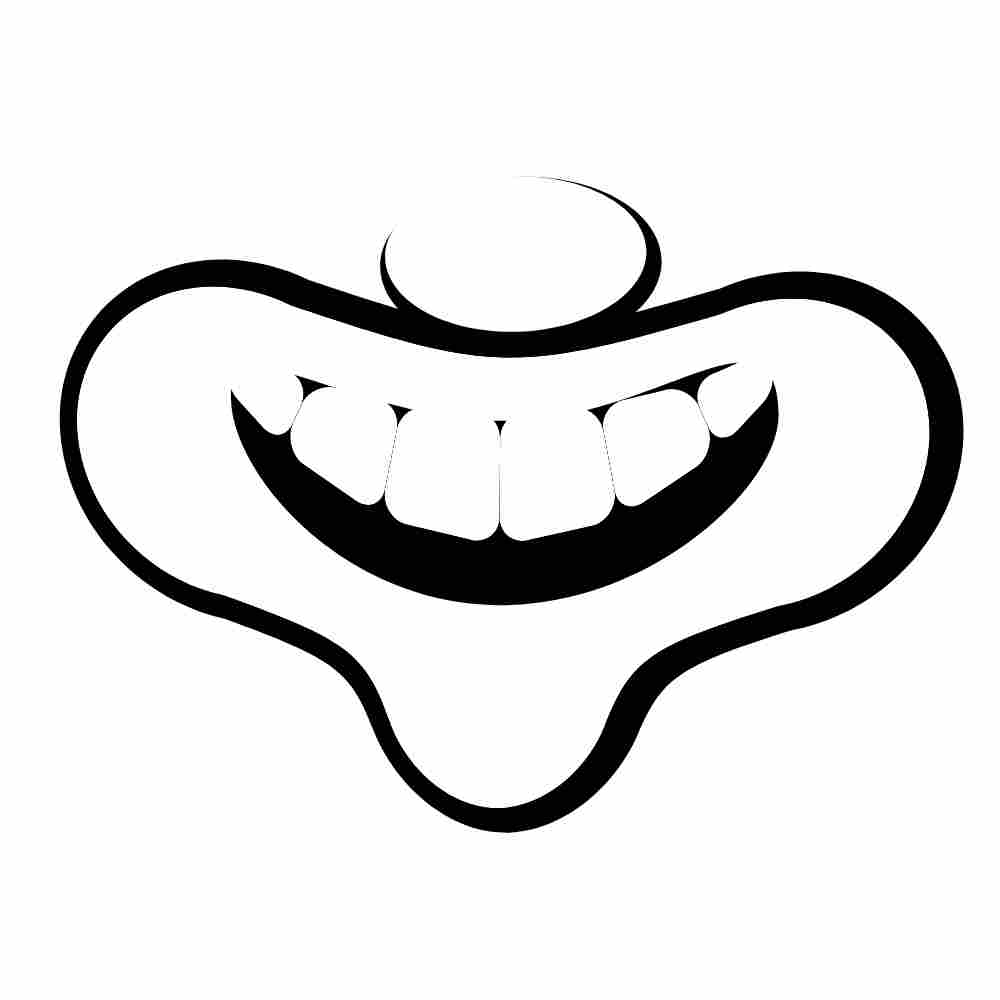 boca de palhaço para imprimir