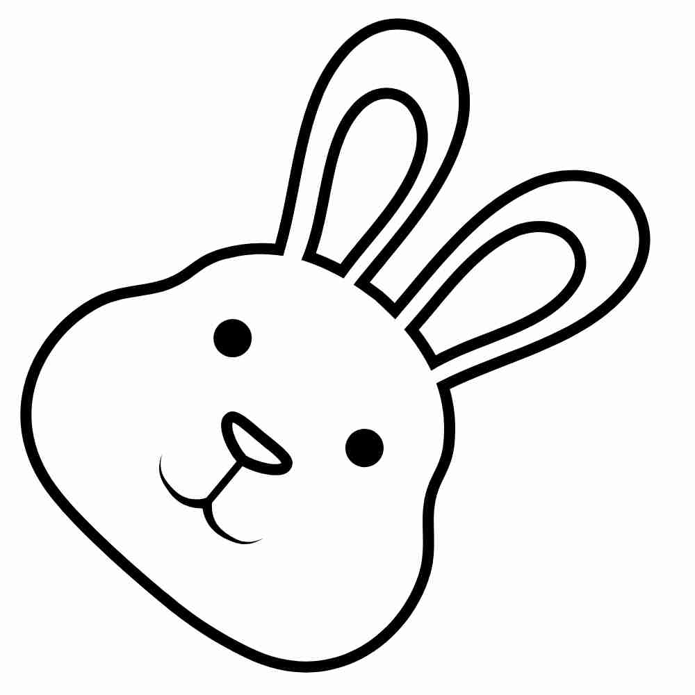 carinha de coelho para imprimir