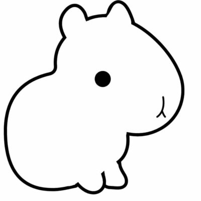Molde de capivara para imprimir - Artesanato Passo a Passo!