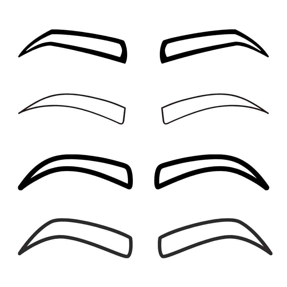 molde de sobrancelha