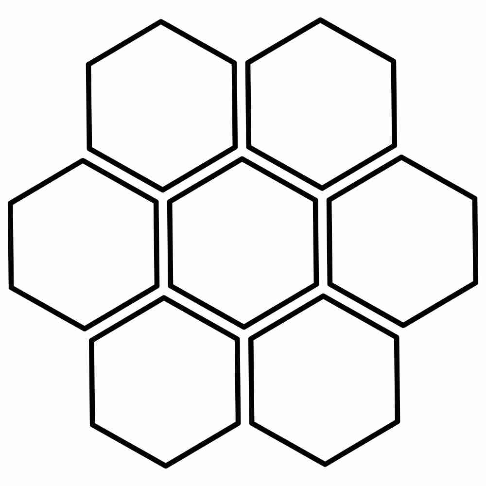 molde de hexagono grande